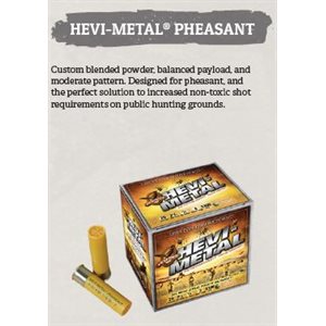 HEVI-Metal Pheasant 12 gauge 2.75" 1.125 oz #4 - 25 ct.