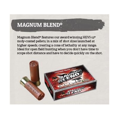 HEVI-13 Magnum Blend 12 gauge 3.5" 2.25 oz.- 5,6,7 - 5 ct.
