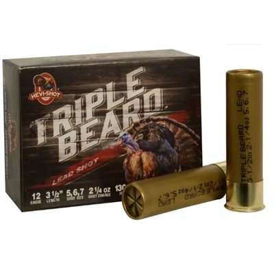 Triple Beard-12 gauge 3-1 / 2" 2oz.-5,6,7-10 ct.