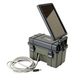 12V BATTERY BOX W / SOLAR PANEL