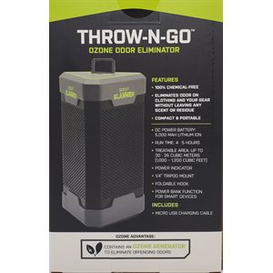 THROW-N-GO OZONE AIR PURIFIER