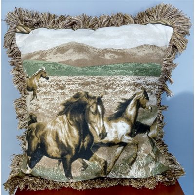 WILD HORSES SQUARE PILLOW