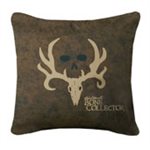 BONE COLLECTOR SQUARE DARK PILLOW