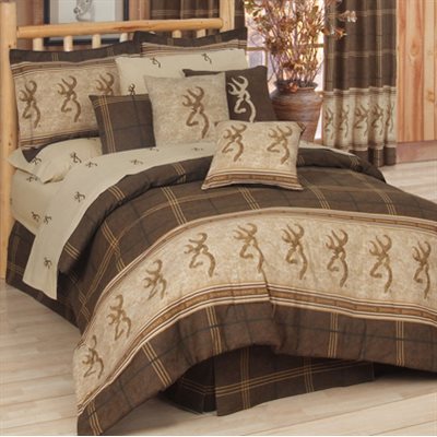 BROWNING BUCKMARK COMFORTER SET QUEEN