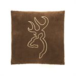 BROWNING BUCKMARK SUEDE BROWN PILLOW