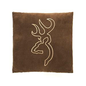 BROWNING BUCKMARK SUEDE BROWN PILLOW