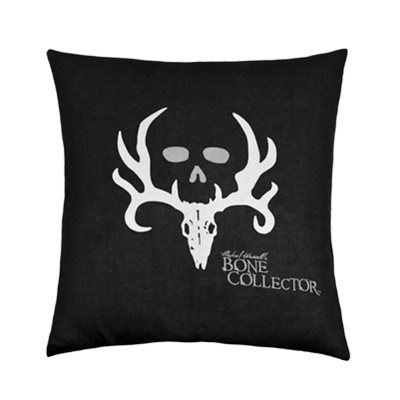 BONE COLLECTOR BLACK SQUARE PILLOW