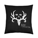 BONE COLLECTOR BLACK SQUARE PILLOW