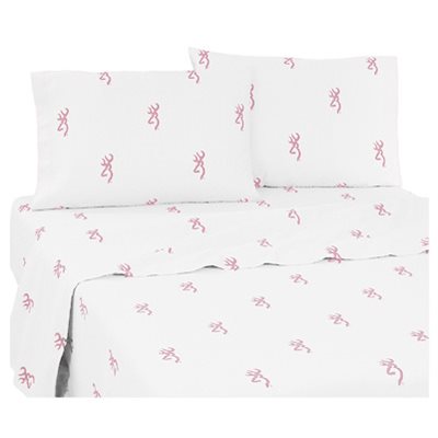 BROWNING BUCKMARK PLAID SHEET SET FULL
