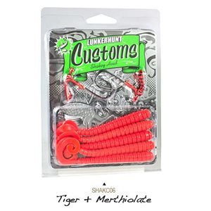 SHAKEY COMBO 1 / 4 oz - 2 pieces, 4 inch body - 5 piecesTIGER