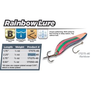 2 1 / 4 RAINBOW LURE