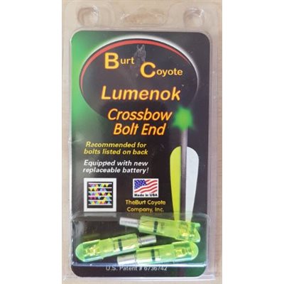 Gold Tip Bolt End Crescent Green -- 3-pack