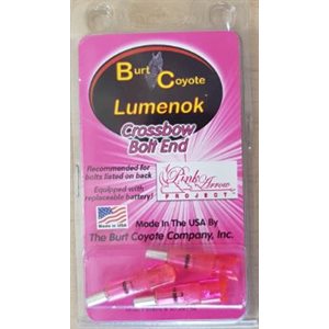 Gold Tip Bolt End Crescent Pink -- 3-pack