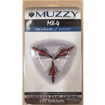 MX-4 4 Blade 100 Grain 1 1 / 8" CUT, .025 Blade Thickness (3 p