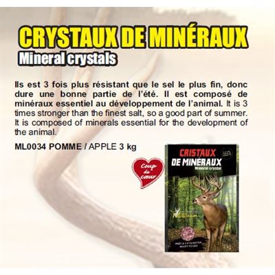 CRISTAUX DE MINERAUX POMME 3 KG 8PACK