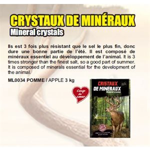 CRISTAUX DE MINERAUX POMME 3 KG 8PACK