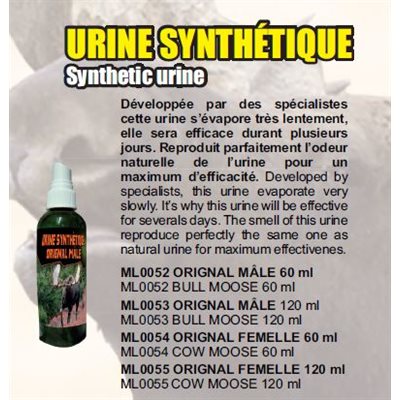 URINE SYNTHETIQUE ORIGNAL FEMELLE 60 ML12PACK