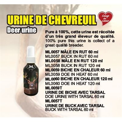 DEER URINE BUCK IN RUT 60 ML