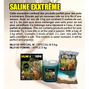SALINE EXTREME CHEVREUIL POMME 5 KG4PACK