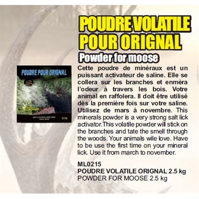 POUDRE VOLATILE POUR ORIGNAL 2.5 KG8PACK
