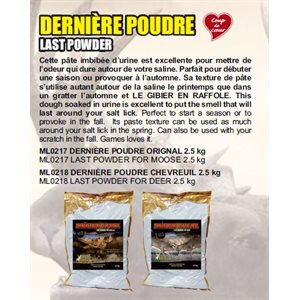 DERNIÈRE POUDRE CHEVREUIL 2.5 KG8PACK