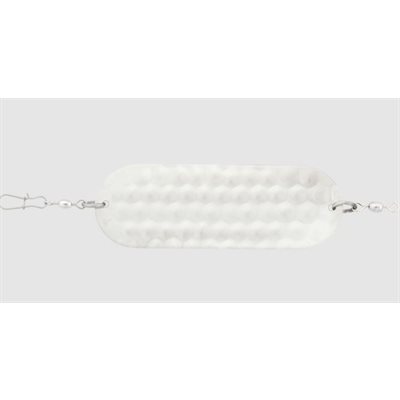 "4 / 0 Jensen Dodger 3-15 / 16"" Hammered Chrome"