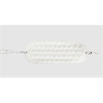 "4 / 0 Jensen Dodger 3-15 / 16"" Hammered Chrome"