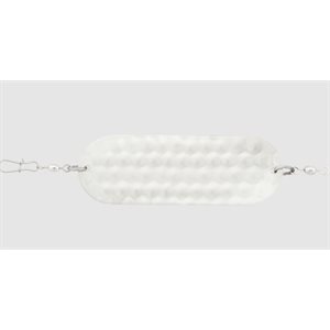 "4 / 0 Jensen Dodger 3-15 / 16"" Hammered Chrome"