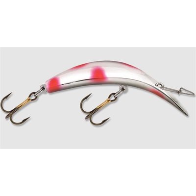 "Kwikfish K11X (Non-Rattle) 3-3 / 8"" Silver / Flo. Red Dot"