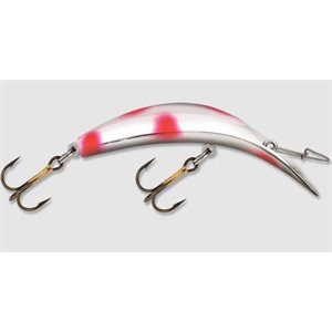 "Kwikfish K11X (Non-Rattle) 3-3 / 8"" Silver / Flo. Red Dot"