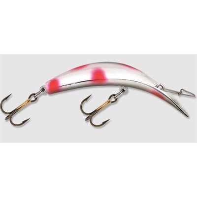"Kwikfish K14 (Rattle) 4-1 / 4"" Silver / Flo Red Dot"