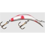 "Kwikfish K14 (Rattle) 4-1 / 4"" Silver / Flo Red Dot"