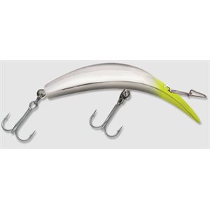 "Kwikfish K14 (Rattle) 4-1 / 4"" Silver / Chartreuse Head"