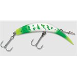 "Kwikfish K14 (Rattle) 4-1 / 4"" Metallic Green Double Trouble