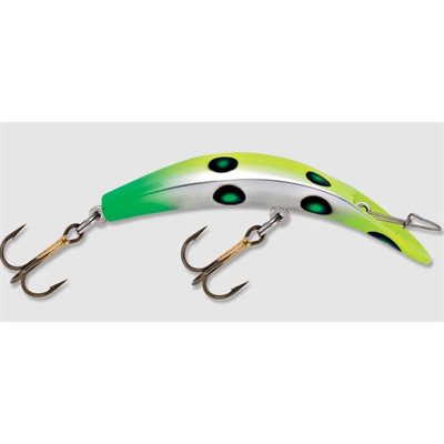 "Kwikfish K15 (Rattle) 5"" Flo. Chartreuse / Green UV"