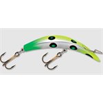 "Kwikfish K15 (Rattle) 5"" Flo. Chartreuse / Green UV"