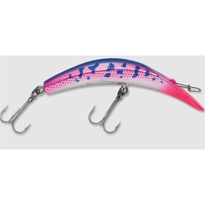 "Kwikfish K15 (Rattle) 5"" Blazin' Blue / Pink UV "