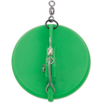 "0 Dipsy Diver 3-1 / 4"" Kelly Green / White Bottom"