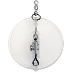 "0 Dipsy Diver 3-1 / 4"" Clear / Clear Bottom"
