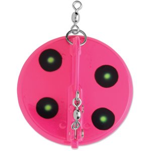 0 Dipsy Diver 3-1 / 4" Flo.Pink / Chart UV