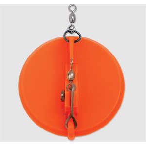 "1 Dipsy Diver 4-1 / 8"" Fire / White Bottom"