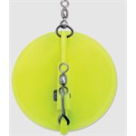 "1 Dipsy Diver 4-1 / 8"" Chartreuse /  White Bottom"