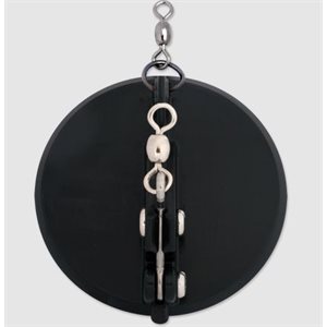 "1 Dipsy Diver 4-1 / 8"" Black / Black Bottom"