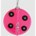 "1 Dipsy Diver 4-1 / 8"" Flo.Pink /  Chartreuse UV"