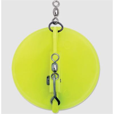 "3 Dipsy Diver 4-7 / 8"" Chartreuse / White Bottom"