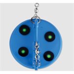 "3 Dipsy Diver 4-7 / 8"" Blue / Chartreuse UV"