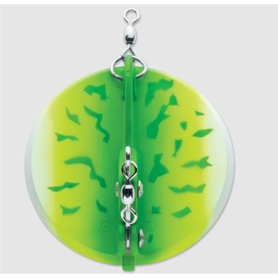 "3 Dipsy Diver 4-7 / 8"" Green Fire UV"