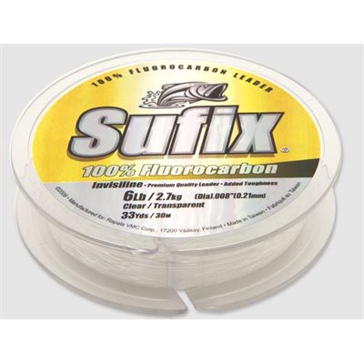 InvisiLine Fluorocarbon Leader 8 lb Clear