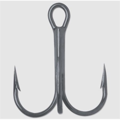 Round Bend Treble 1X Black Nickel #2