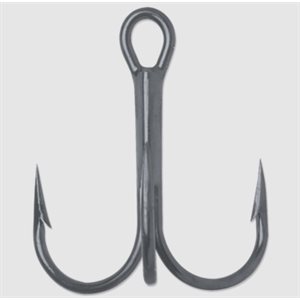 Round Bend Treble 1X Black Nickel #5